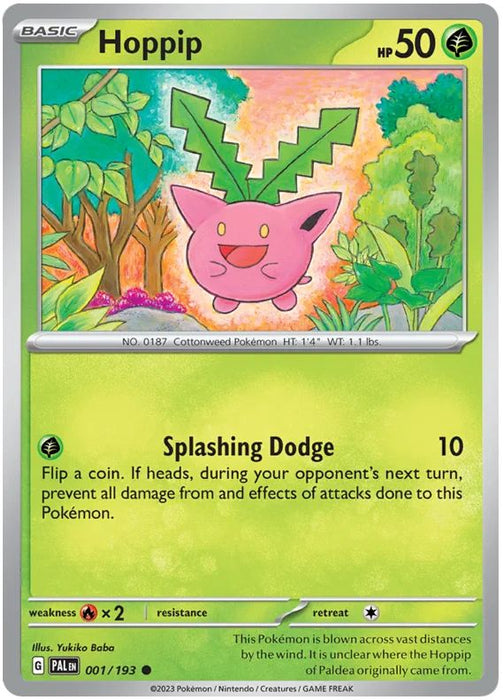 Hoppip 001/193 Common Pokemon Card (SV2 Paldea Evolved)