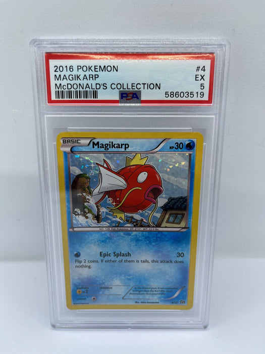Magikarp 4/12 PSA 5 Graded Pokemon Card (2016 - McDonald's Collection)