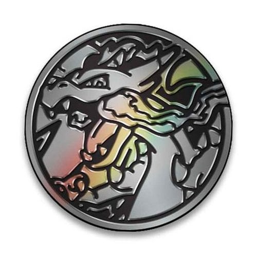 Mega Charizard Silver/Black Official Pokemon Coin