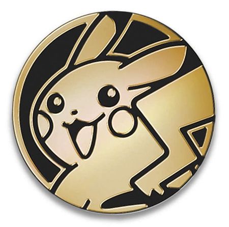 Pikachu Gold Official Pokemon TCG Coin
