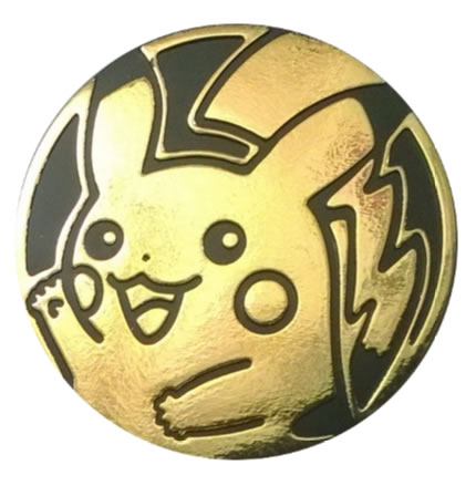 Official Pokemon Coin - Pikachu Waving Gold Coin (Small)