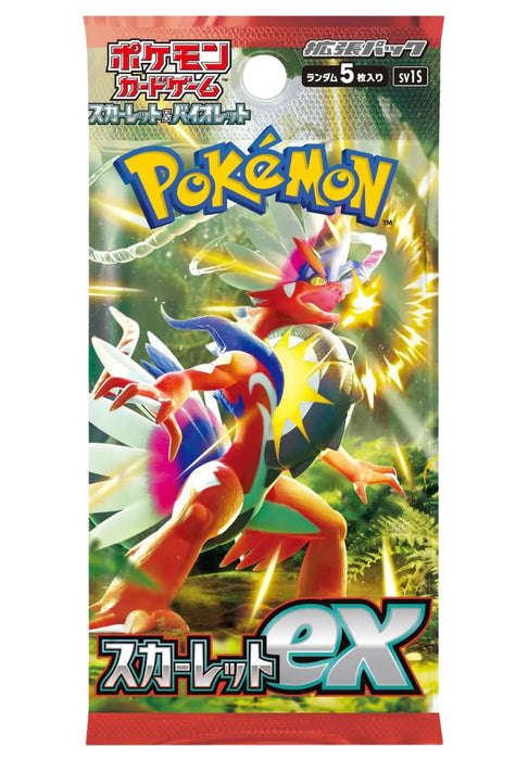Pokemon TCG Scarlet ex SV1S Japanese Booster Pack (5 Cards per Pack)