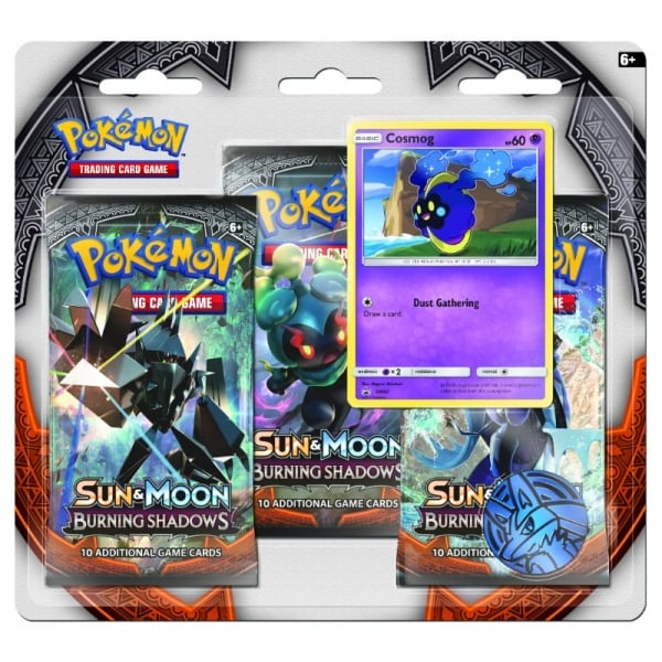 Pokemon Sun & Moon Burning Shadows 3 Pack Blister - Cosmog SM42