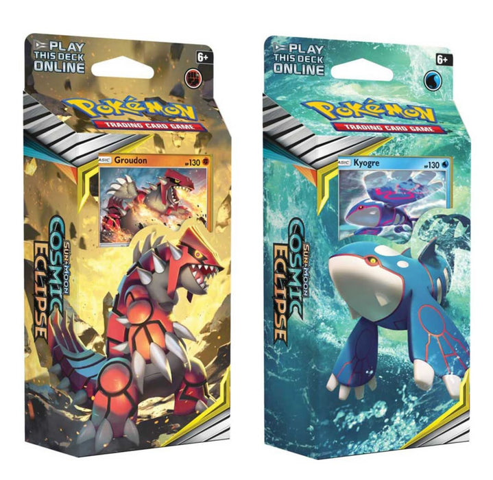 Pokemon Sun & Moon Cosmic Eclipse Kyogre & Groudon Theme Deck Twinpack