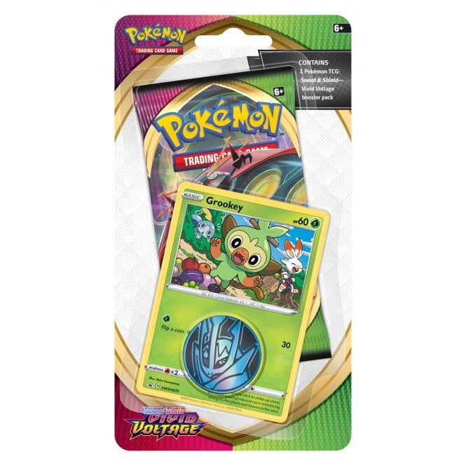 Pokemon SWSH Vivid Voltage 1 Pack Blister - Grookey