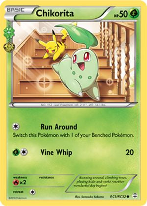 Chikorita RC1/RC32 Common Pokemon Card (Generations RC)