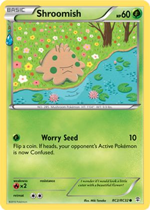 Shroomish RC2/RC32 Common Pokemon Card (Generations RC)