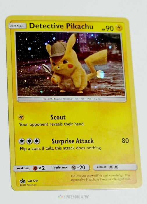 Detective Pikachu SM170 Holo Pokemon Promo Card