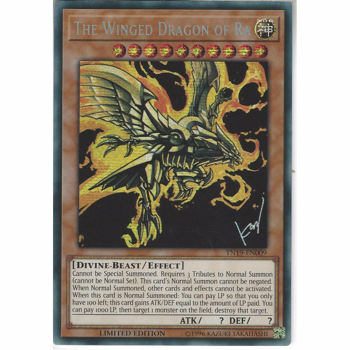 TN19-EN009 The Winged Dragon of Ra Prismatic Secret Rare Limited Edition (Yu-Gi-Oh! TCG)