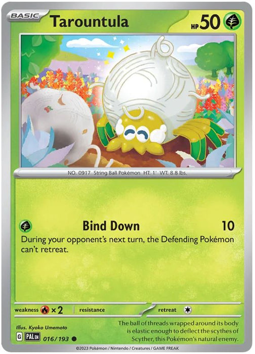 Tarountula 016/193 Common Pokemon Card (SV2 Paldea Evolved)