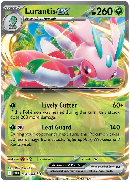Lurantis ex 004/084 Double Rare Pokemon Card (Mega Evolution Pitch Black)