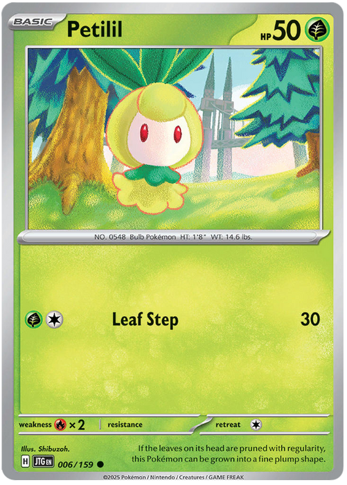 Petilil 006/159 Common Pokemon Card (Scarlet & Violet Journey Together)