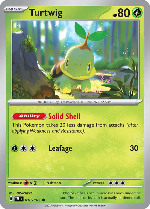 Turtwig 010/162 Common Pokemon Card (SV Temporal Forces)