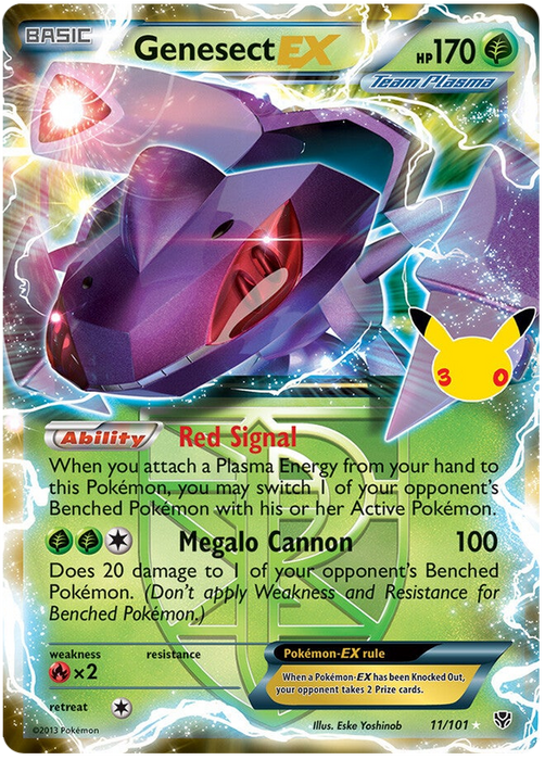 Genesect EX 020/030 Rare Pokemon Card (30th Anniversary Classic Collection)