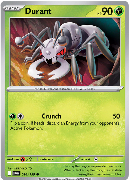 Durant 014/159 Common Pokemon Card (Scarlet & Violet Journey Together)