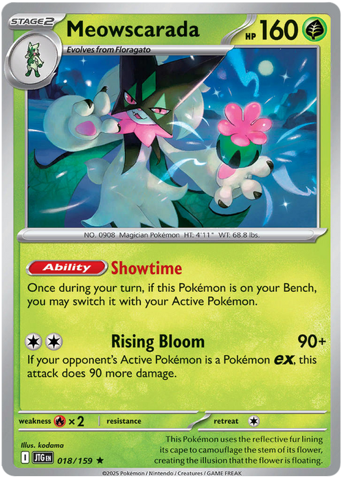 Meowscarada 018/159 Rare Pokemon Card (Scarlet & Violet Journey Together)