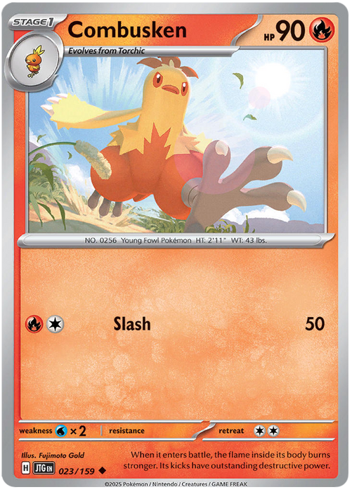 Combusken 023/159 Uncommon Pokemon Card (Scarlet & Violet Journey Together)