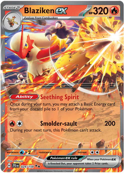 Blaziken ex 024/159 Double Rare Pokemon Card (Scarlet & Violet Journey Together)