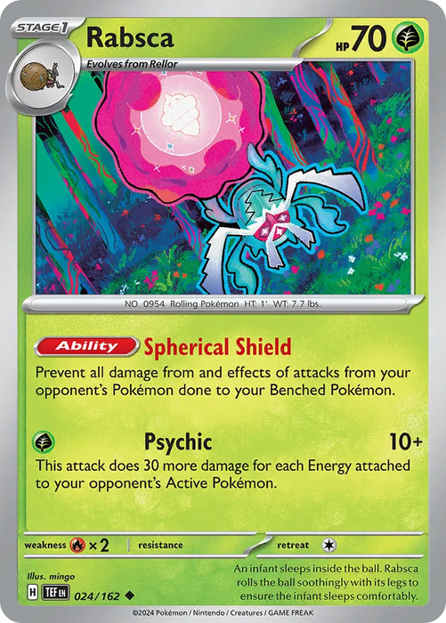 Rabsca 024/162 Uncommon Pokemon Card (SV Temporal Forces)