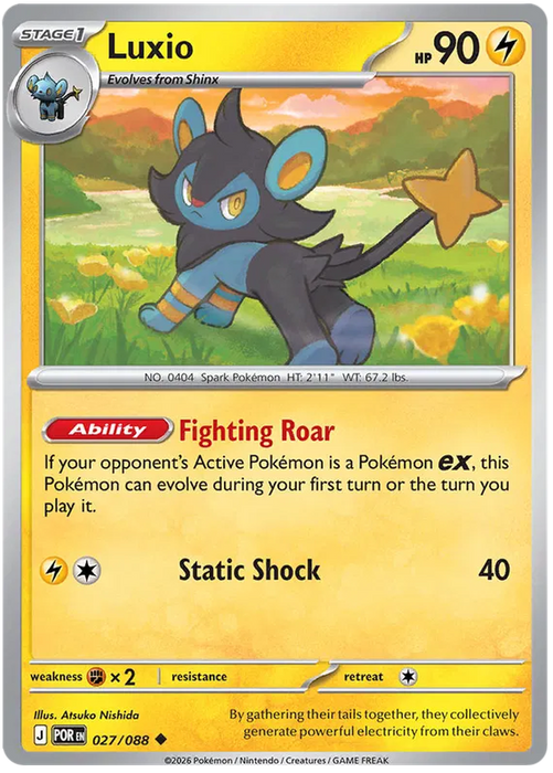 Luxio 027/088 Pokemon Card (Mega Evolution Perfect Order)