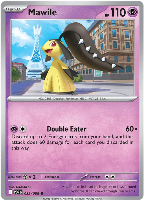 Mawile 032/088 Pokemon Card (Mega Evolution Perfect Order)