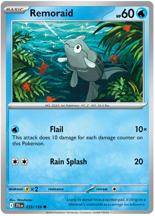 Remoraid 033/159 Common Pokemon Card (Scarlet & Violet Journey Together)