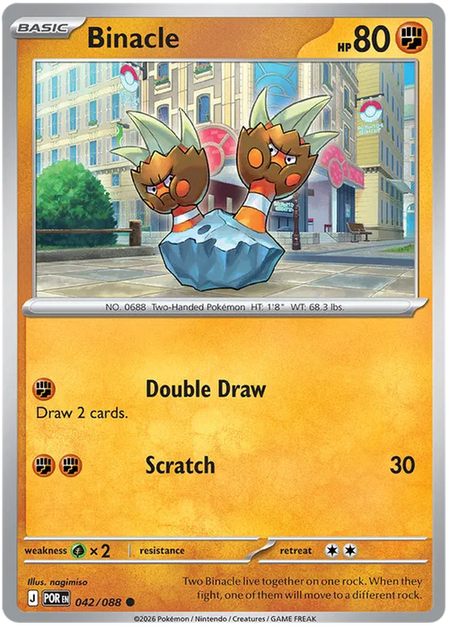 Binacle 042/088 Pokemon Card (Mega Evolution Perfect Order)