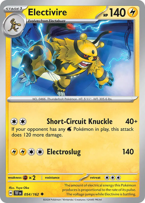 Electivire 054/162 Uncommon Pokemon Card (SV Temporal Forces)