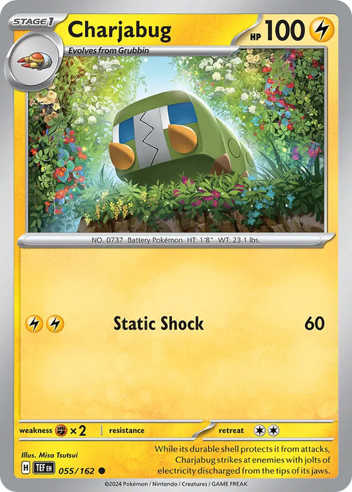 Charjabug 055/162 Common Pokemon Card (SV Temporal Forces)