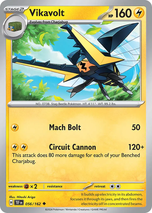 Vikavolt 056/162 Uncommon Pokemon Card (SV Temporal Forces)