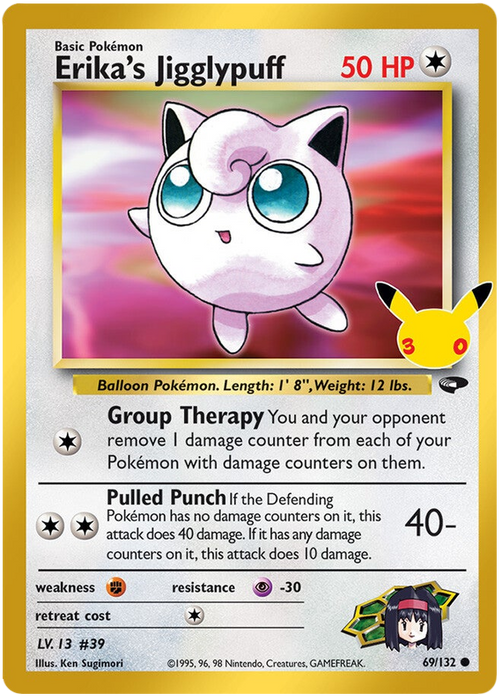 Erika's Jigglypuff 004/030 Common Pokemon Card (30th Anniversary Classic Collection)