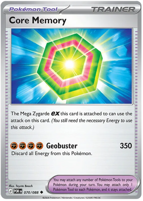 Core Memory 070/088 Pokemon Card (Mega Evolution Perfect Order)