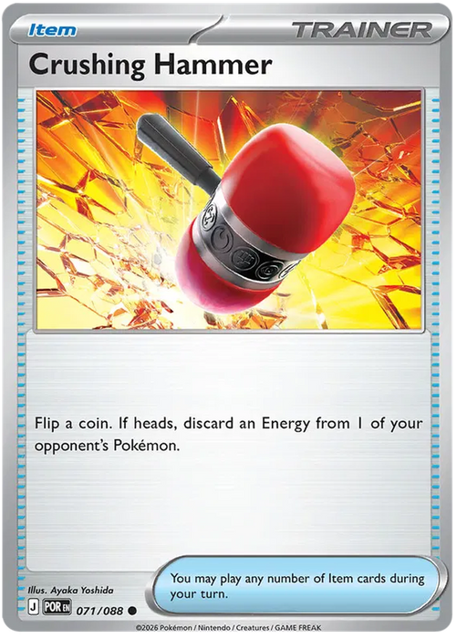 Crushing Hammer 071/088 Pokemon Card (Mega Evolution Perfect Order)