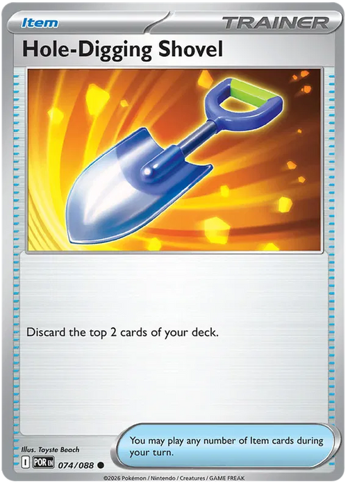 Hole-Digging Shovel 074/088 Pokemon Card (Mega Evolution Perfect Order)
