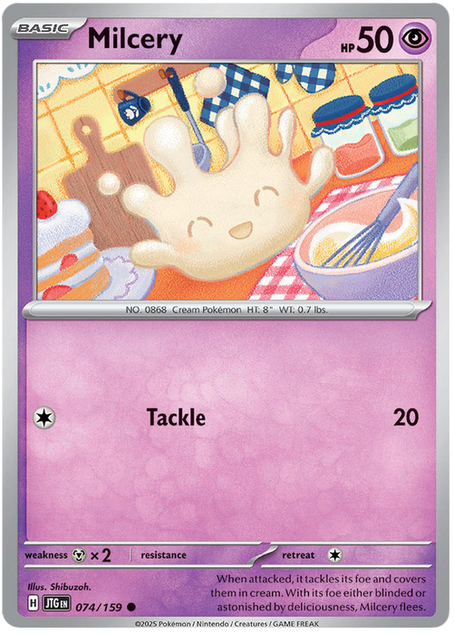 Milcery 074/159 Common Pokemon Card (Scarlet & Violet Journey Together)