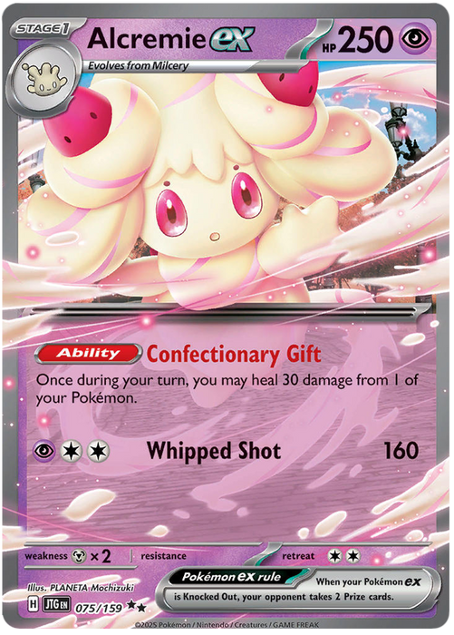 Alcremie ex 075/159 Double Rare Pokemon Card (Scarlet & Violet Journey Together)