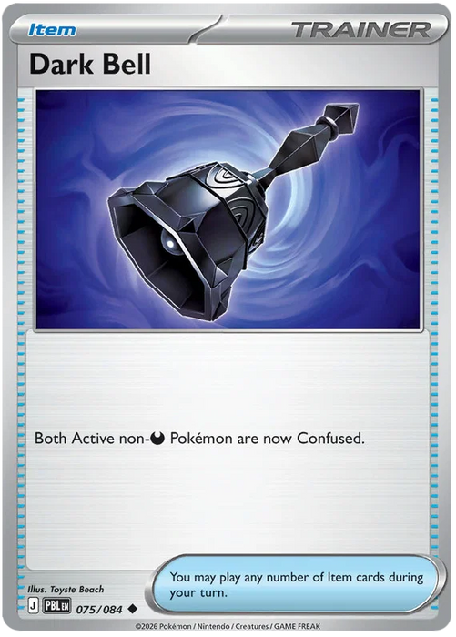 Dark Bell 075/084 Uncommon Pokemon Card (Mega Evolution Pitch Black)