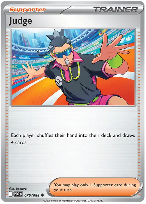 Judge 076/088 Pokemon Card (Mega Evolution Perfect Order)