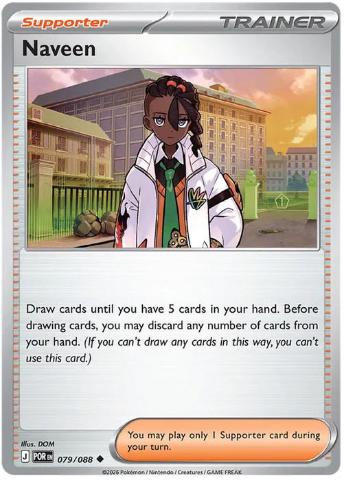 Naveen 079/088 Pokemon Card (Mega Evolution Perfect Order)
