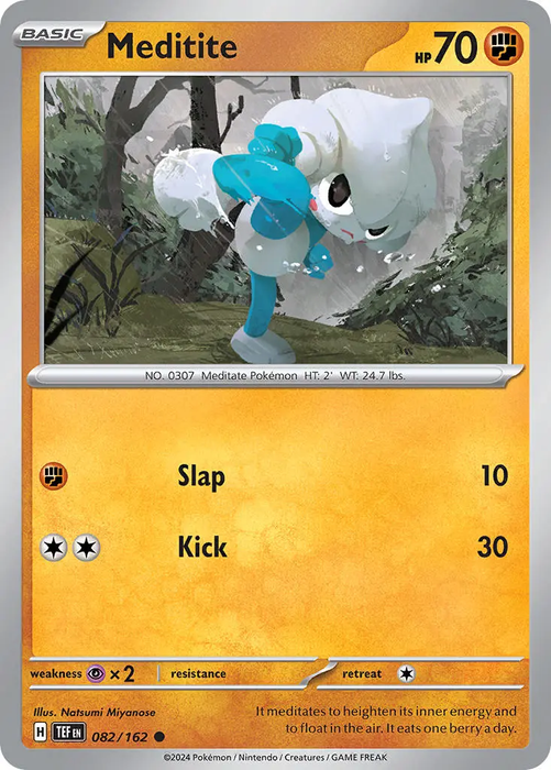 Meditite 082/162 Common Pokemon Card (SV Temporal Forces)