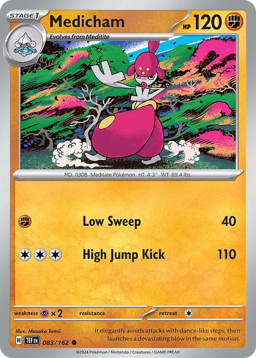 Medicham 083/162 Common Pokemon Card (SV Temporal Forces)