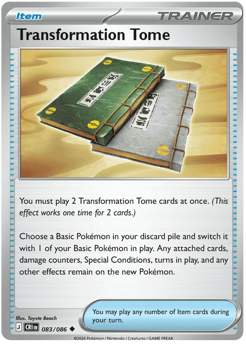 Transformation Tome 083/086 Uncommon Pokemon Card (Mega Evolution Chaos Rising)