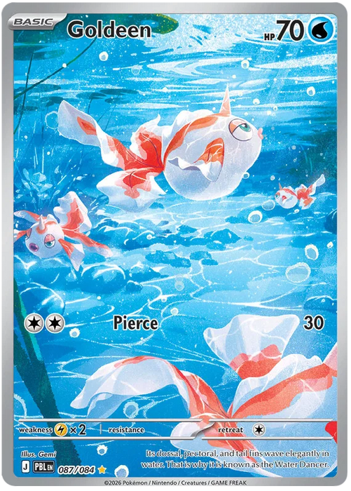 Goldeen 087/084 Illustration Rare Pokemon Card (Mega Evolution Pitch Black)