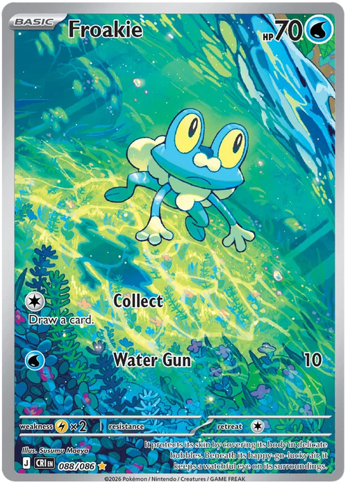 Froakie 088/086 Illustration Rare Pokemon Card (Mega Evolution Chaos Rising)