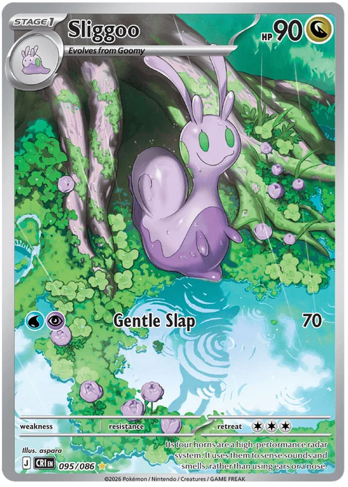 Sliggoo 095/086 Illustration Rare Pokemon Card (Mega Evolution Chaos Rising)