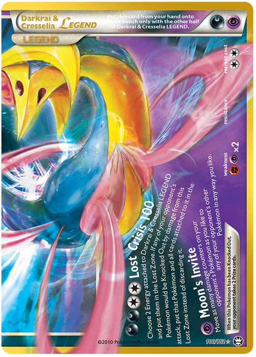 Darkrai & Cresselia LEGEND 017/030 Rare Pokemon Card (30th Anniversary Classic Collection)