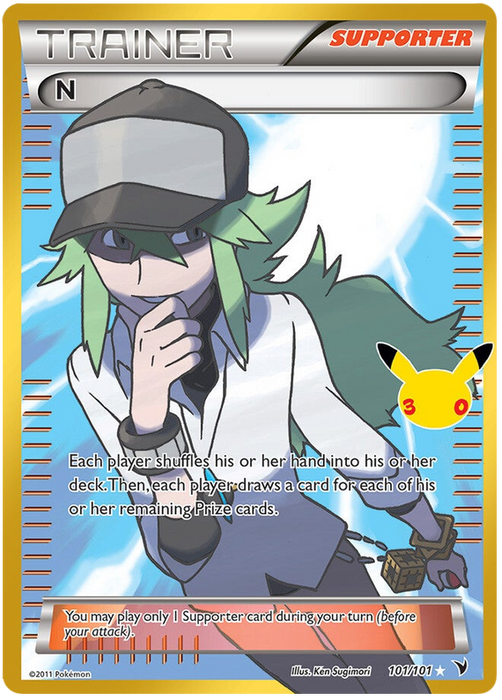 N 018/030 Rare Pokemon Card (30th Anniversary Classic Collection)