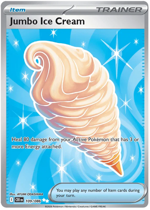 Jumbo Ice Cream 109/086 Ultra Rare Pokemon Card (Mega Evolution Chaos Rising)