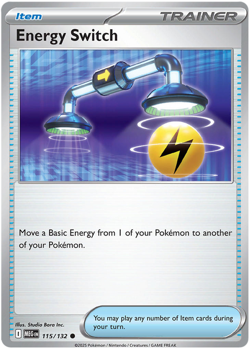 Energy Switch 115/132 Common Pokemon Card (Mega Evolution Base Set ME01)