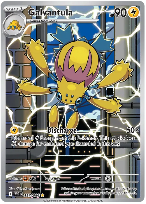 Galvantula 117/086 Illustration Rare Pokemon Card (Scarlet & Violet White Flare)